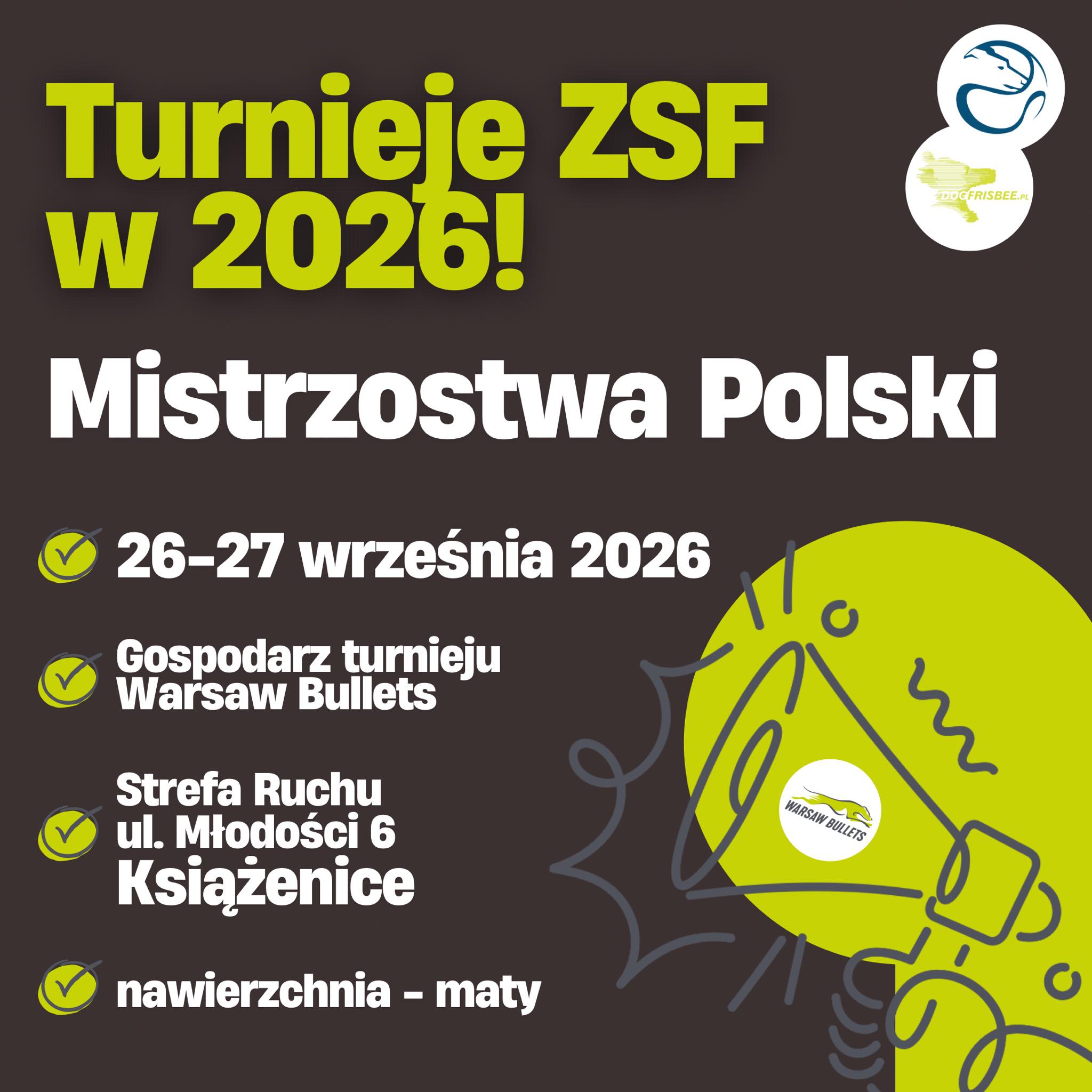 Warsaw Bullets organizatorem Mistrzostw Polski w Flyballu 2026